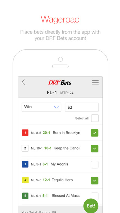 daily racing form app