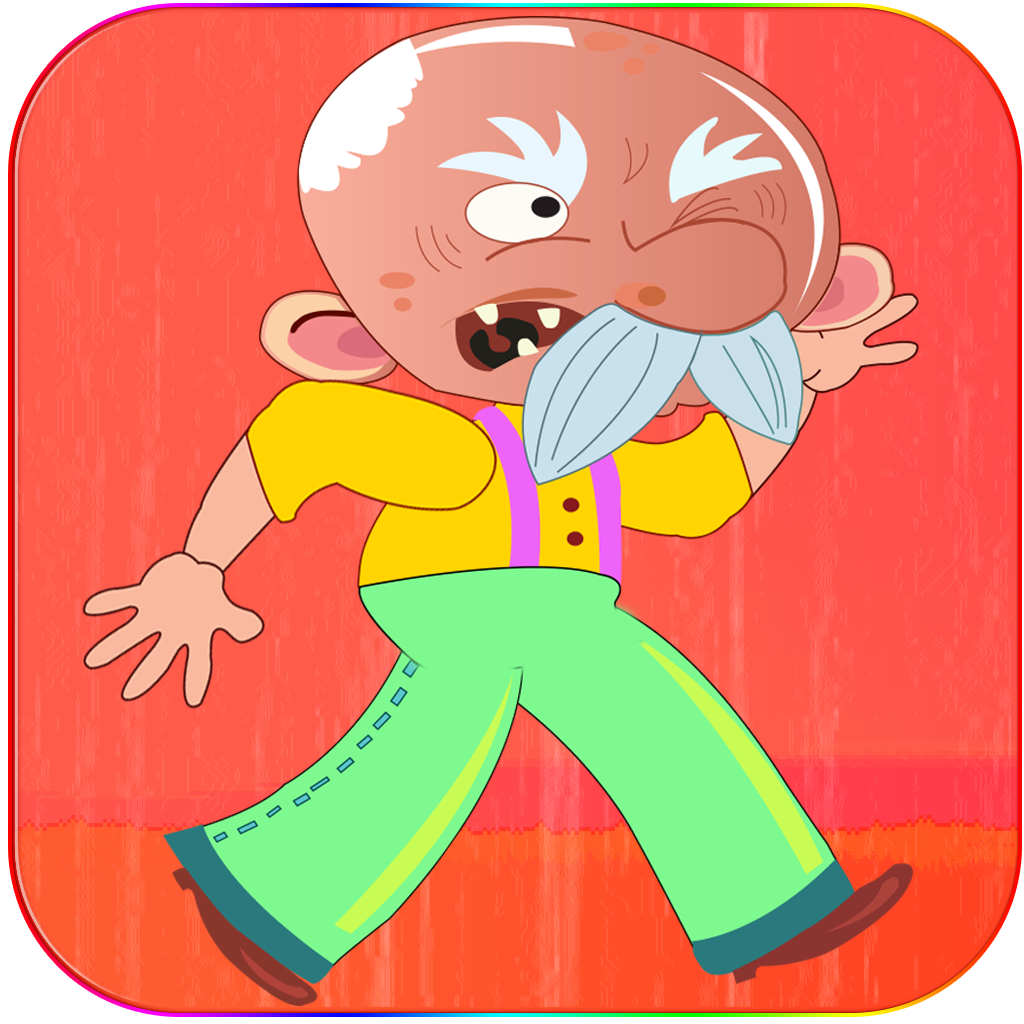 Angry Old Man Run and Jump icon