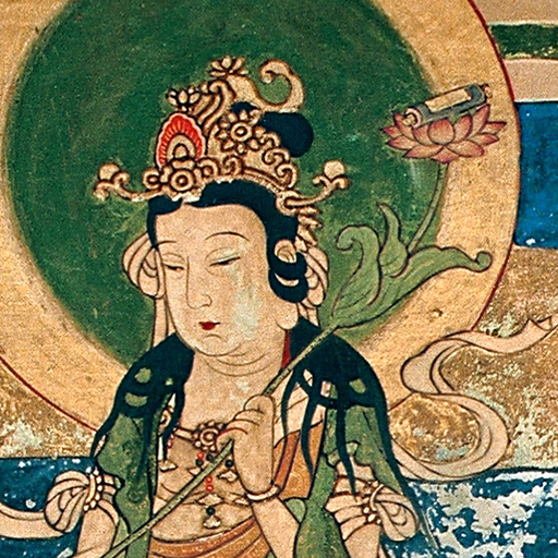 Japanese Buddhist mural for iPad