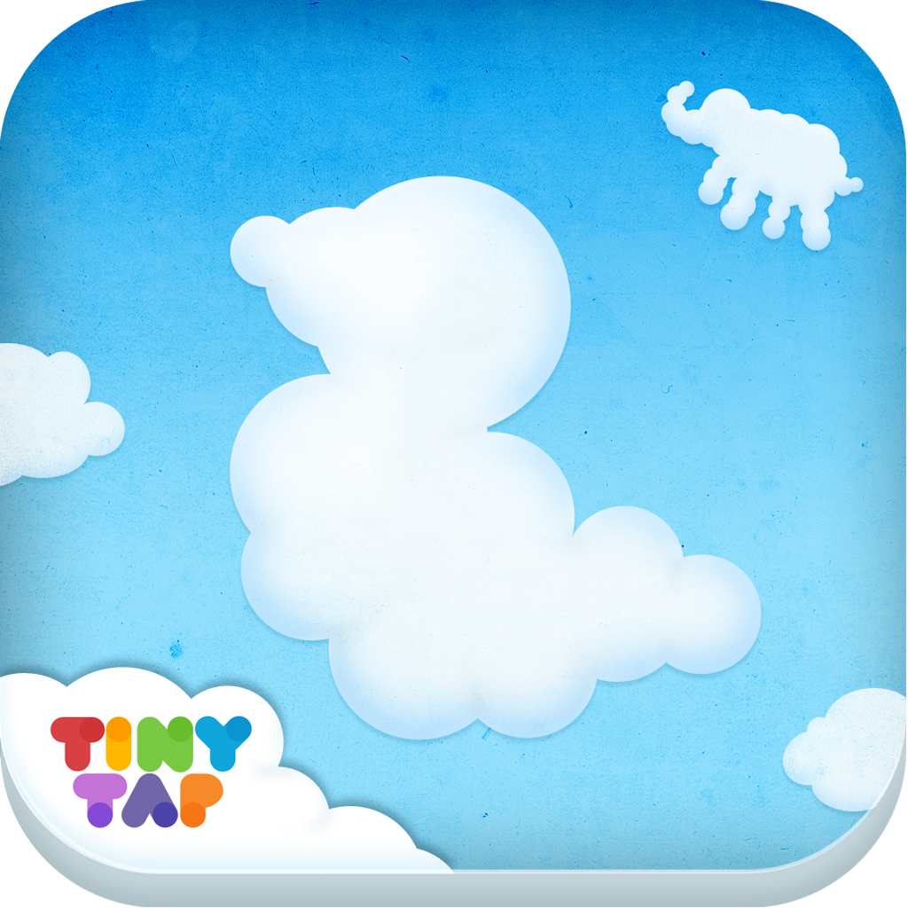 Cloud Gazing - Find animals in the blue sky, a duck, a cow or maybe a penguin?