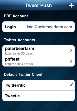 Tweet Push - Push Notifications For Twitter screenshot 1