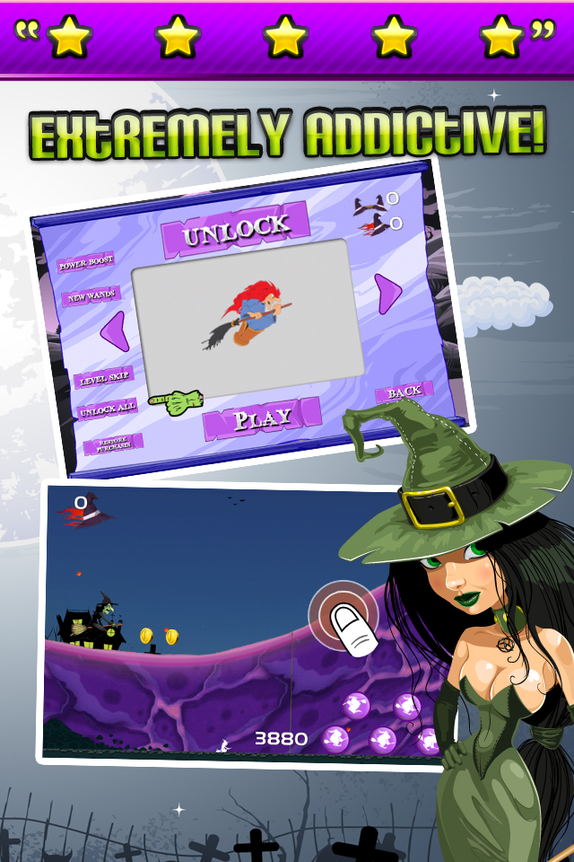 A Wicked Witch Race on Brooms screenshot 2