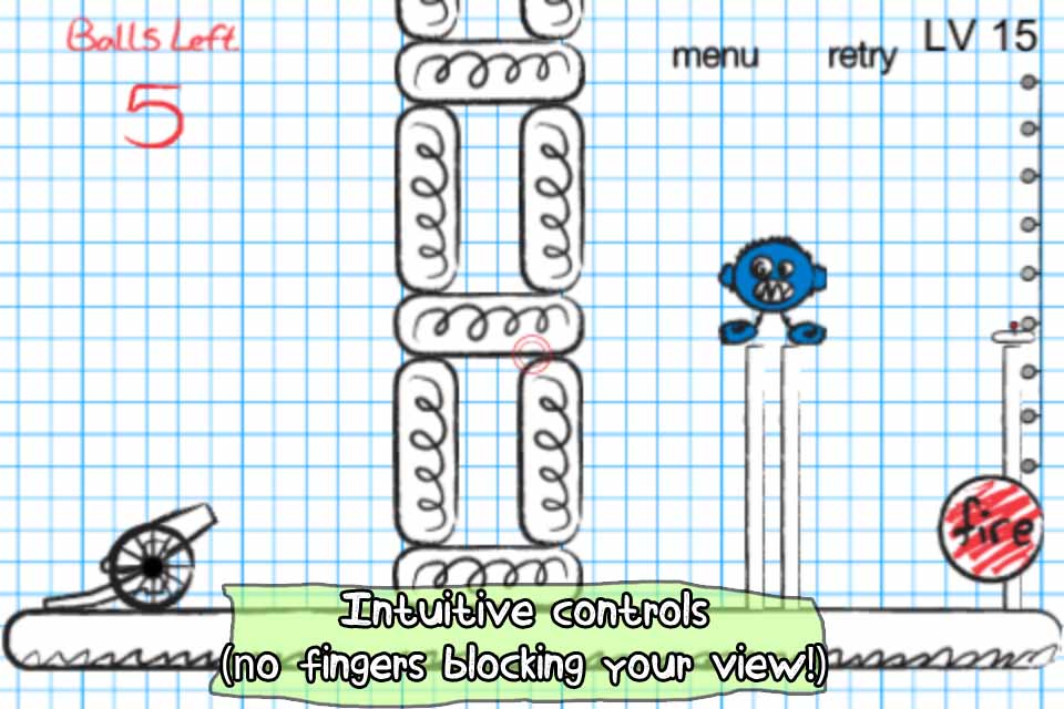 Doodle Cannon PRO - Fun Physics Game For Kids screenshot 2
