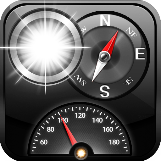 Compass, Flashlight, Speedometer, Altimeter, Course