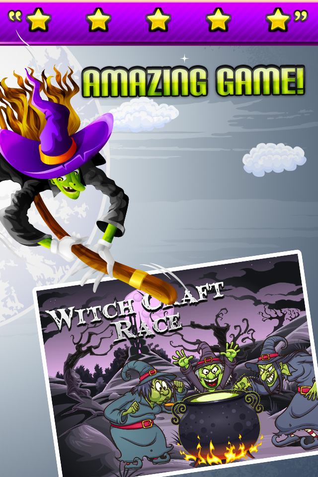 A Wicked Witch Race on Brooms screenshot 1