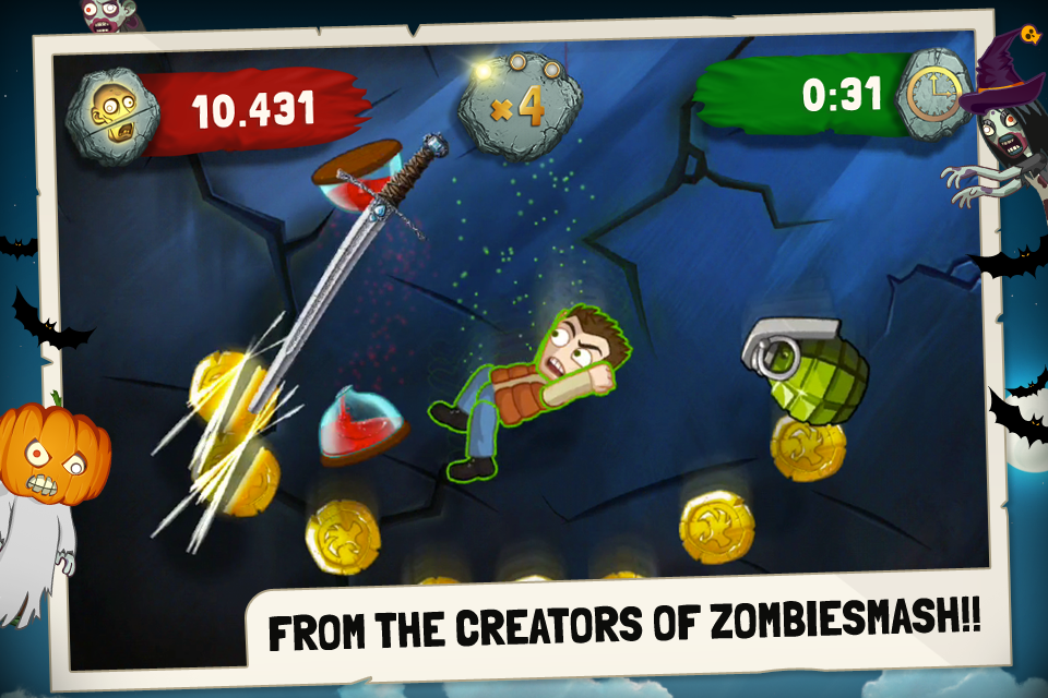 Zombie Swipeout Free screenshot 1