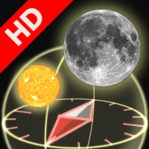 3D Sun&Moon Compass HD for iPad2 (Gyroscope enabled)