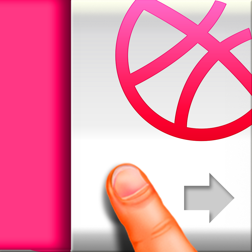 Gestibbble - Dribbble shots with gestures