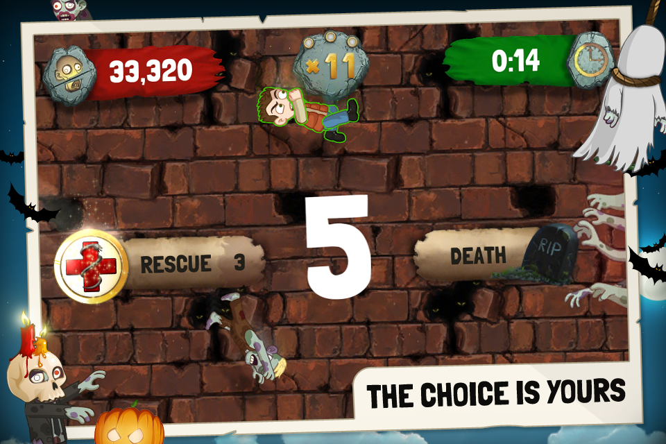 Zombie Swipeout Free screenshot 5