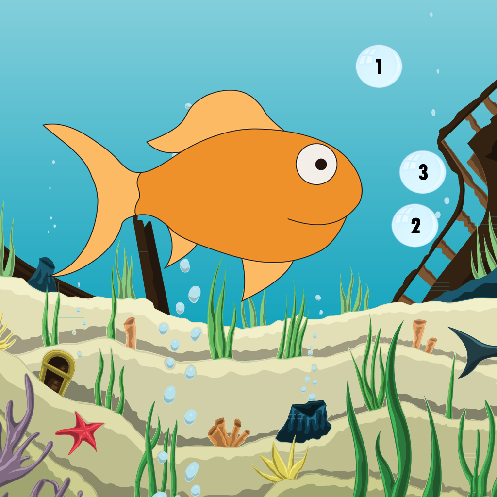 Hungry Math Fish: Kids Math Game