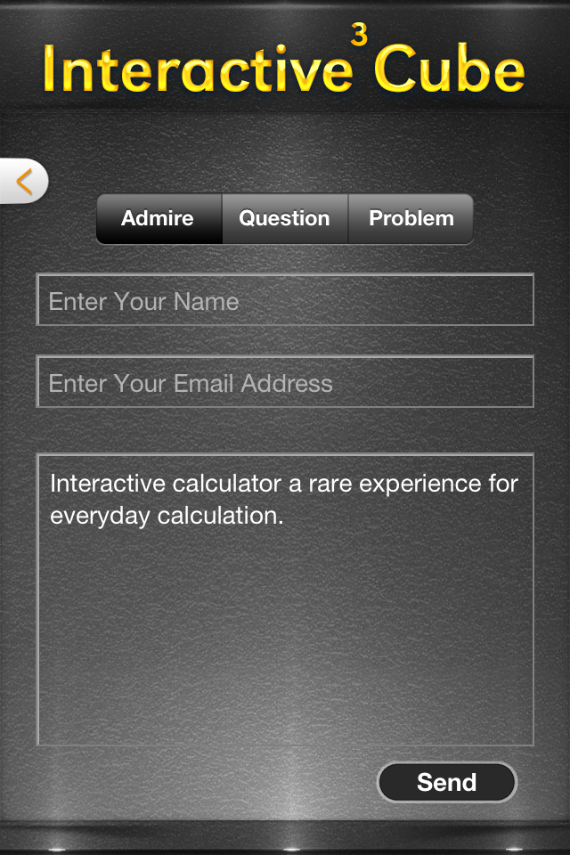 iCalculator (Interactive Cube) Screenshot