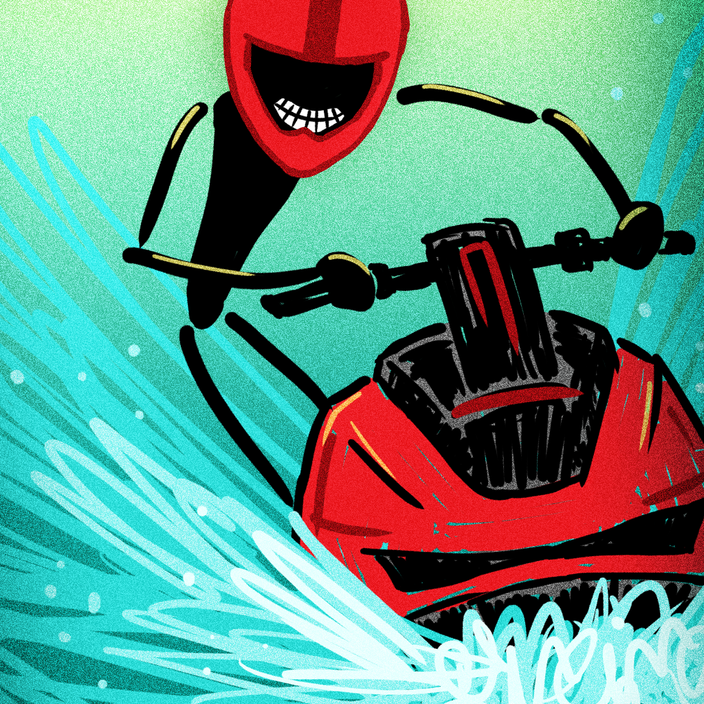 A Stickman Wave Racer