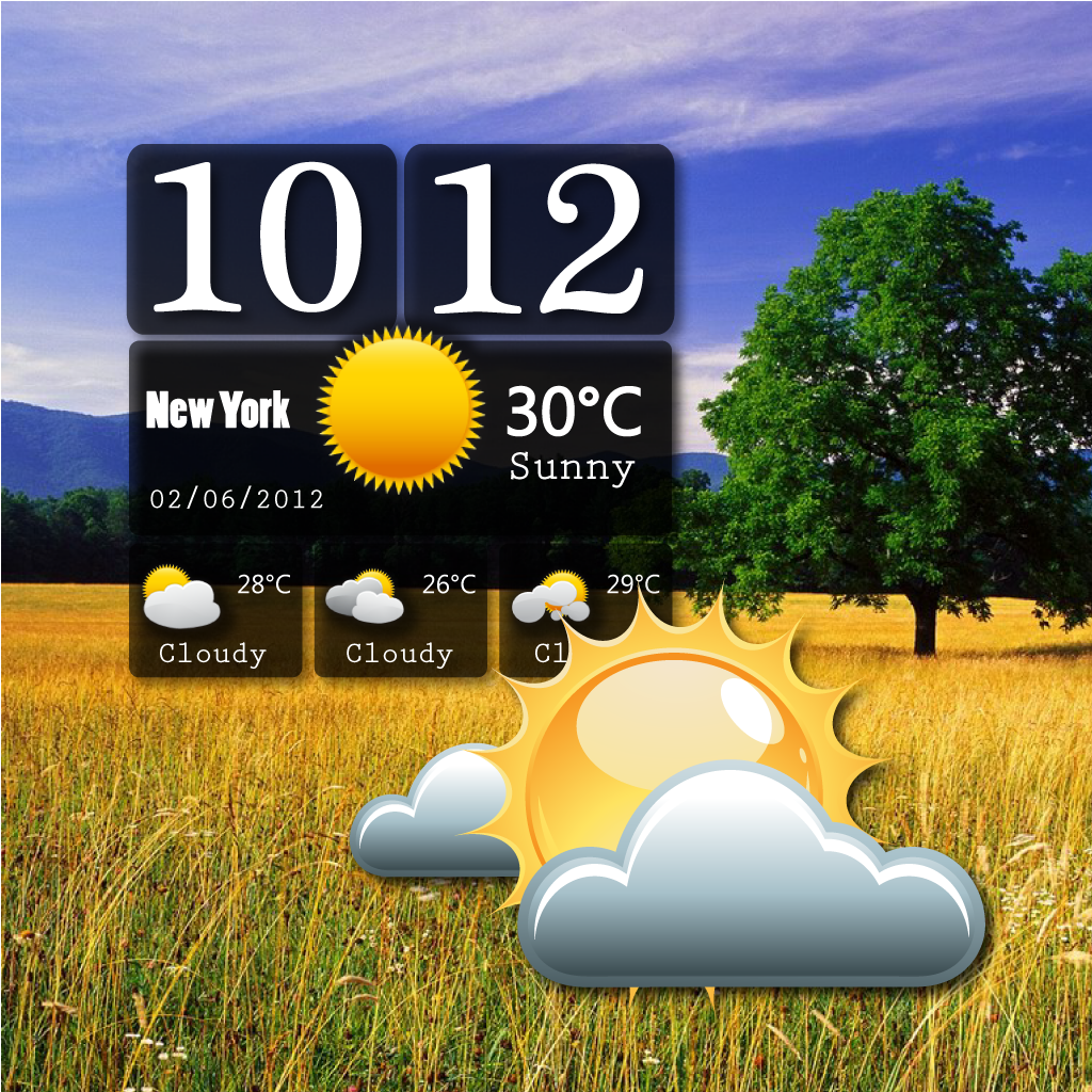 All Awesome Weathers Clock HD