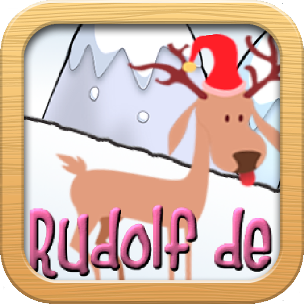 Rudolf de rendier kerst spel voor kinderen en volwassenen icon