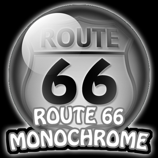 THE MOTHER ROAD ROUTE 66 MONOCHROME