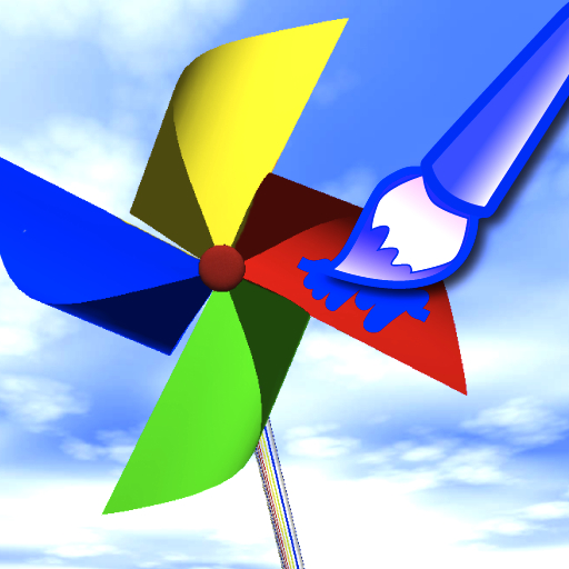 Paper Windmill Doodle 3D