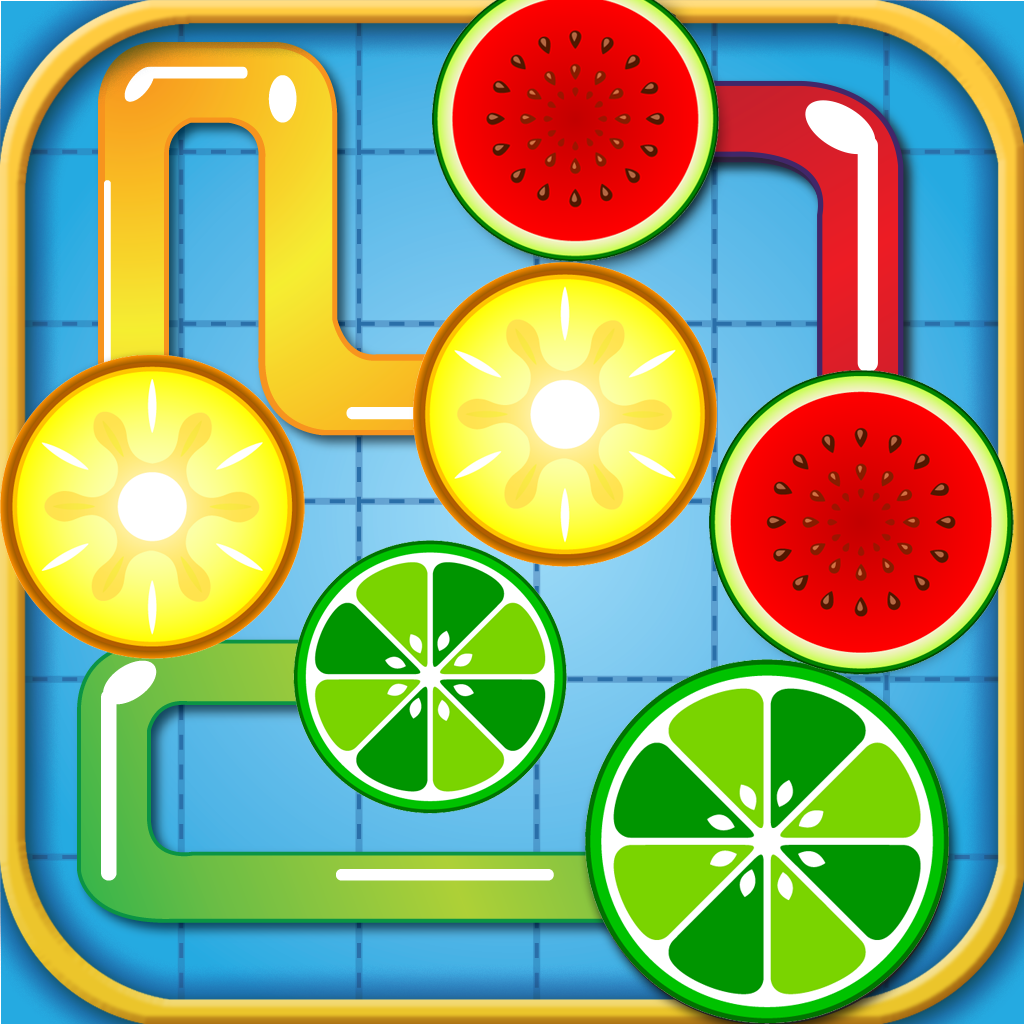 A FruitFlow Game - Join Funny Fruit Slice with Flow Free
