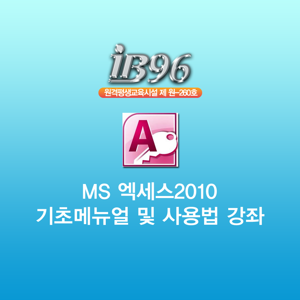 MS 엑세스2010 기초메뉴얼 사용법강좌 icon