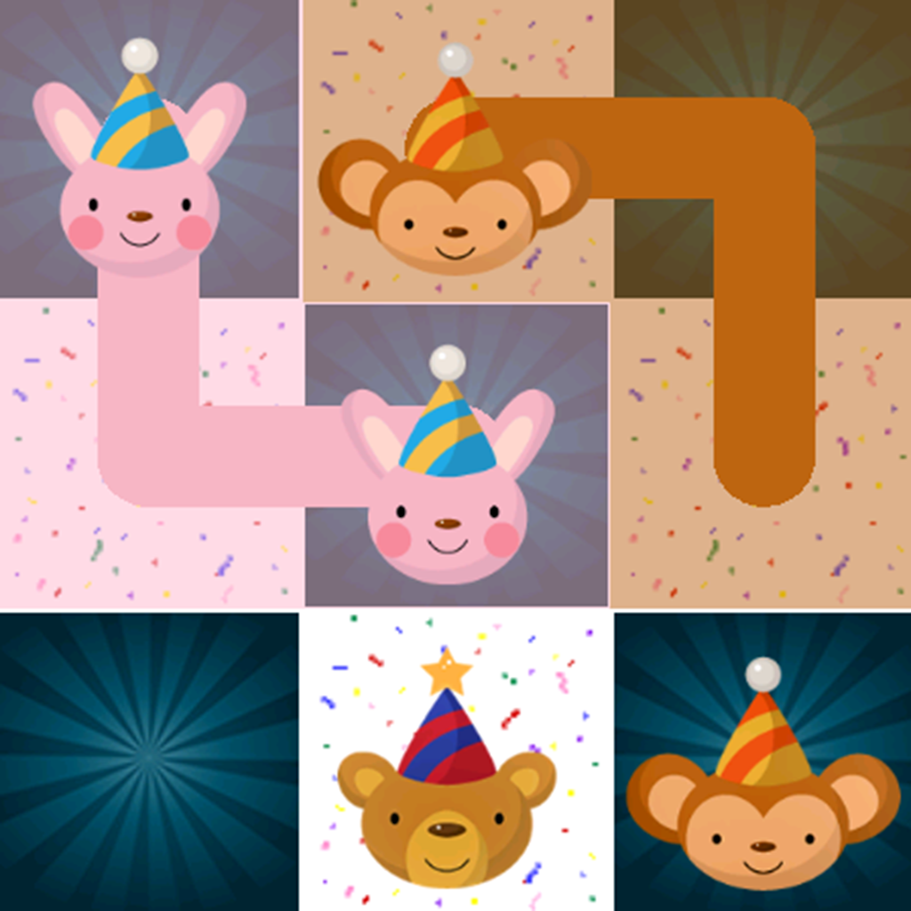 Zoo Birthday Flow - Free Connect Dots Puzzle Match