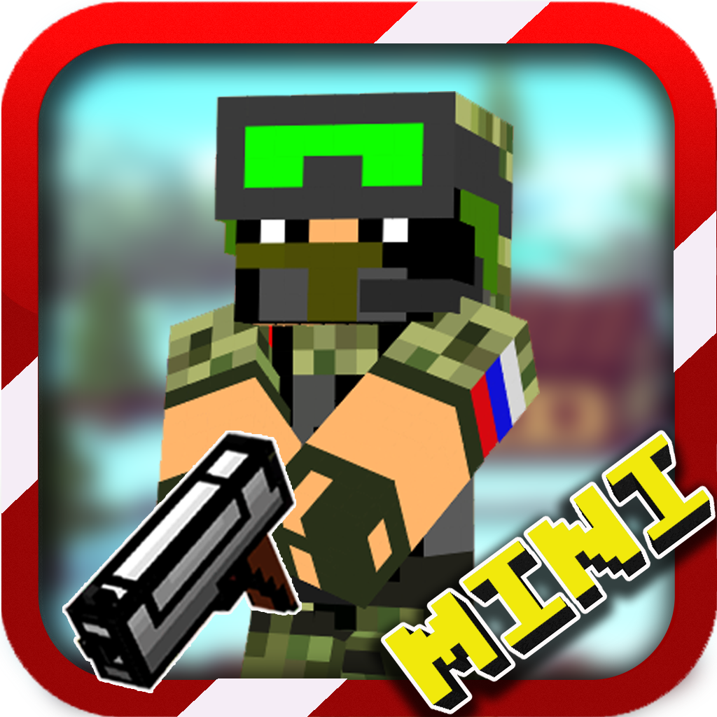 Block Gun Ops Mine Mini - with Minecraft skin exporter (PC Edition) icon