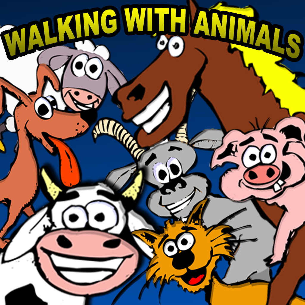 Walking with animals icon