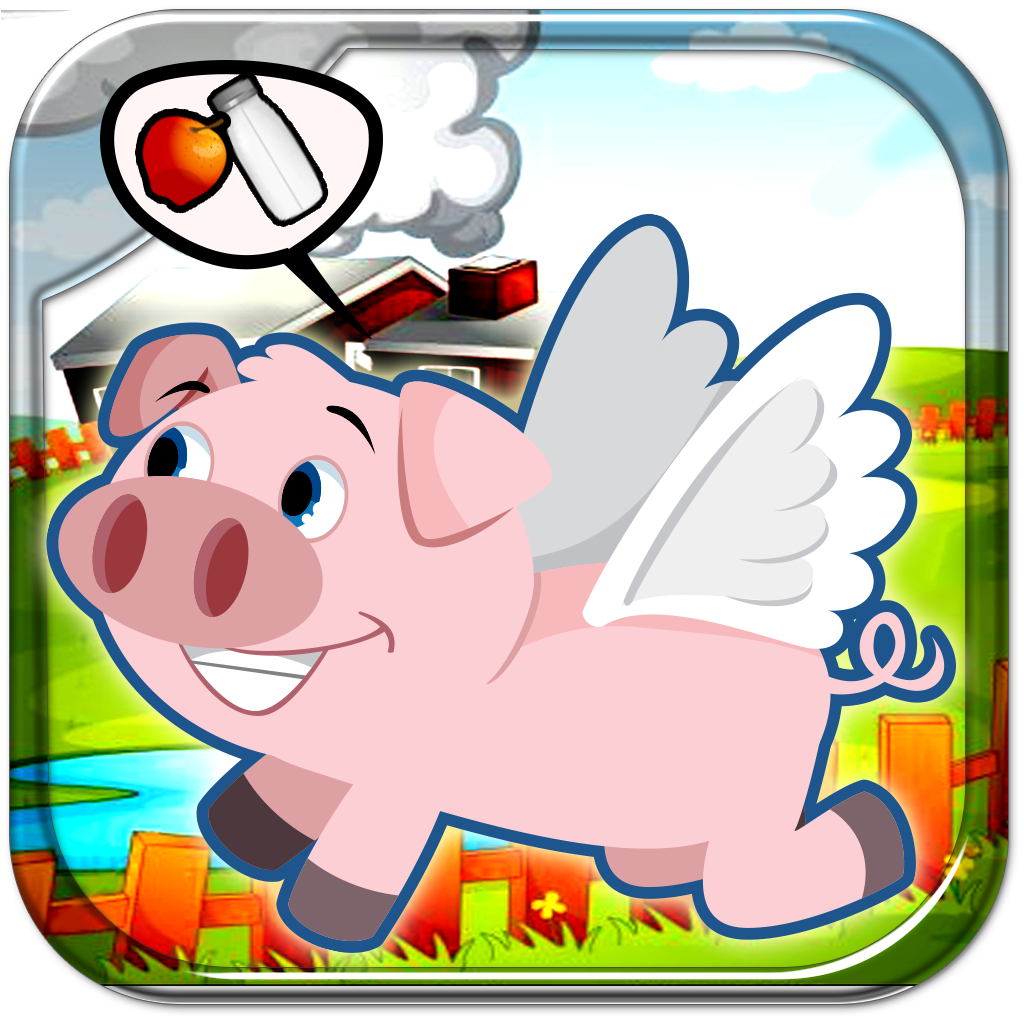 Baby Piggies Fly - Jumping Hungry Pigs Seesaw Fun icon