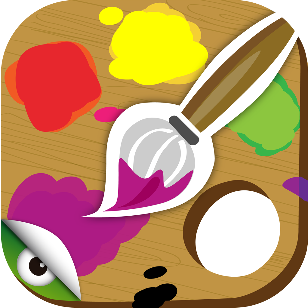 Planet Paint - game to color & draw dinosaurs, princess, vehicles and animals for kids and toddlers