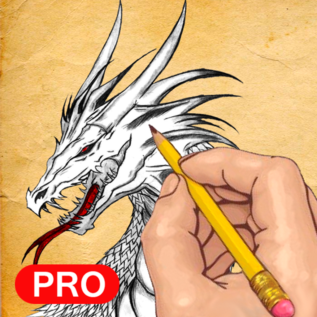 How to Draw: Dragons & Beasts PRO for iPad icon