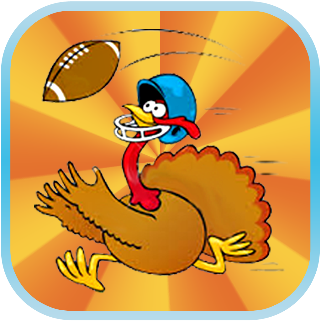 super turkey bowl - fun football run icon