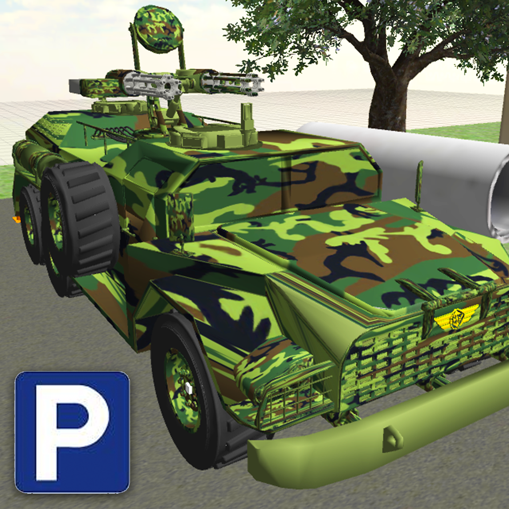 Army Defence Parking - Realistic Truck Driving Simulator HD Full Version icon