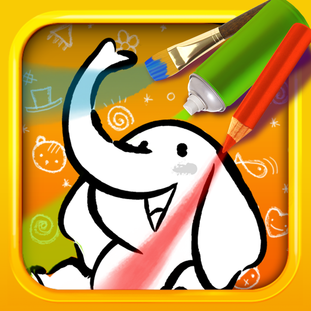 Color & Draw for kids: Coloring book, drawing pad, alphabet tracer, and photo decorator icon