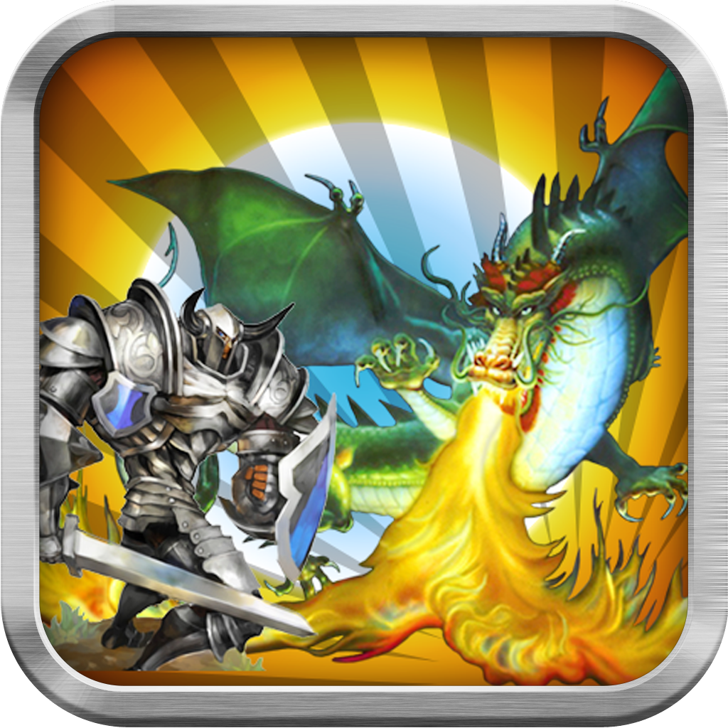 medieval knights & dragons trivia quiz fun icon