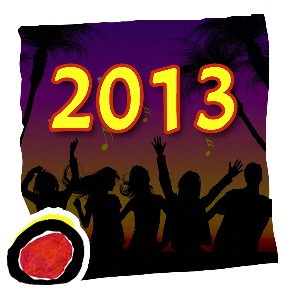 Celebrate New Year 2013 with your loved ones with sparkling fireworks at your tap or a shake! (by Auryn Apps)