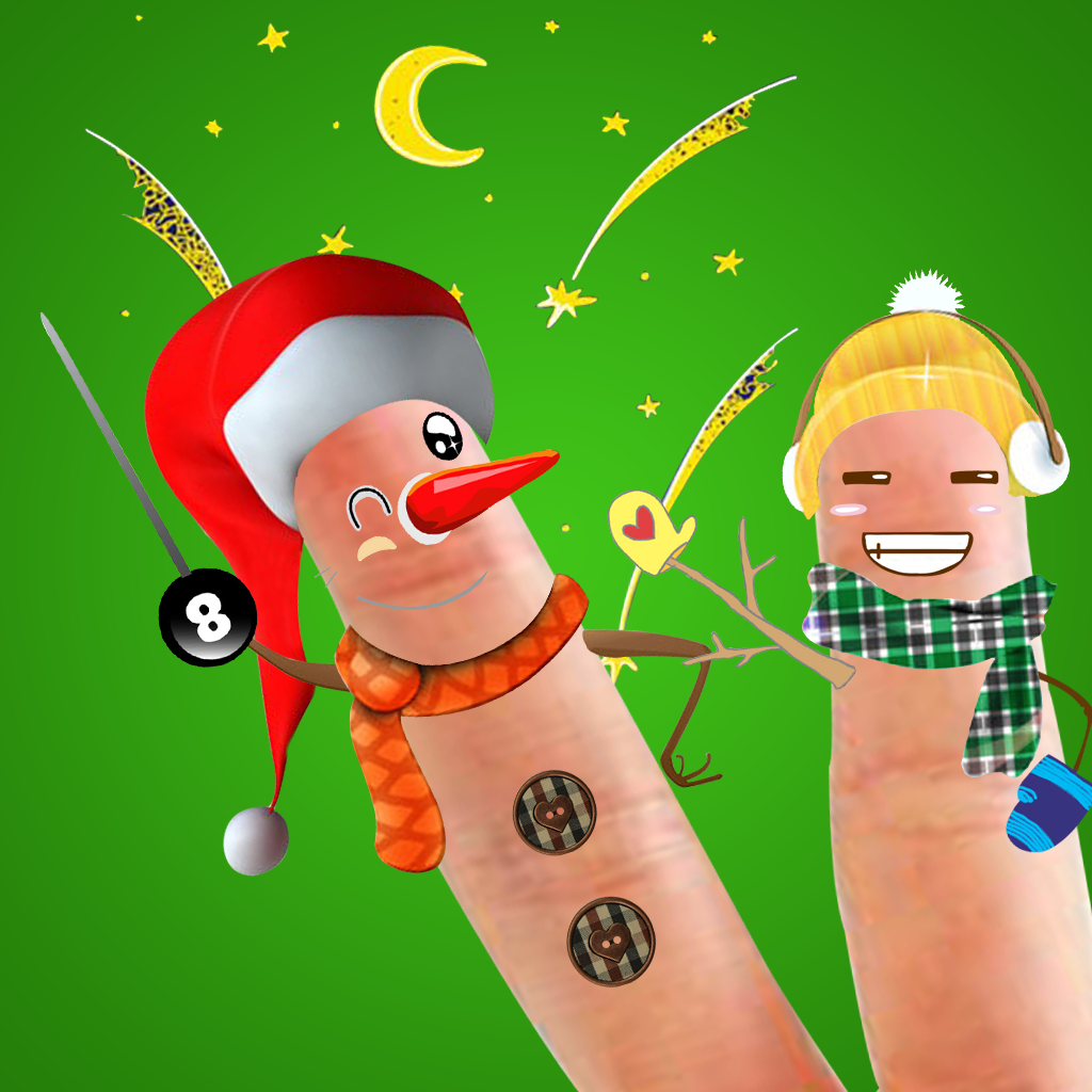 Finger Santa icon