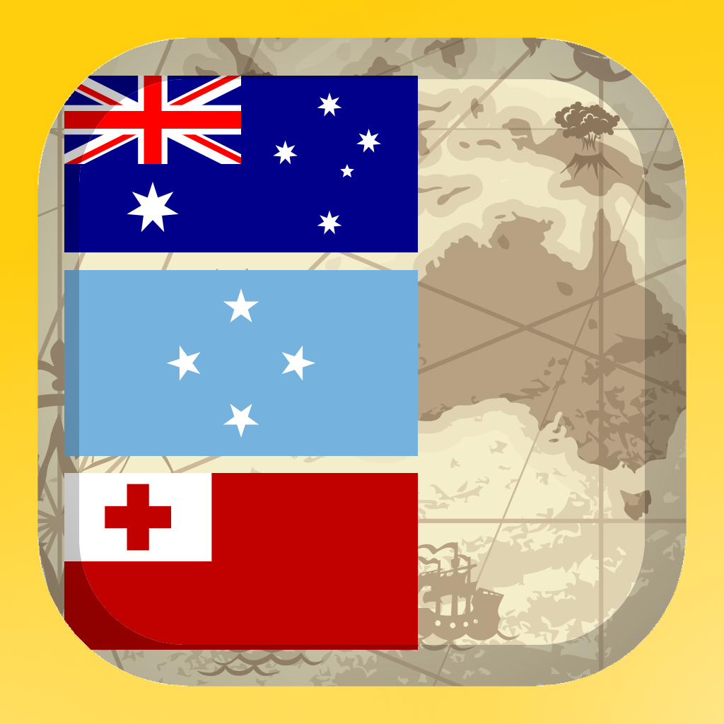 Flag Learning Pairs - Australia & Oceania