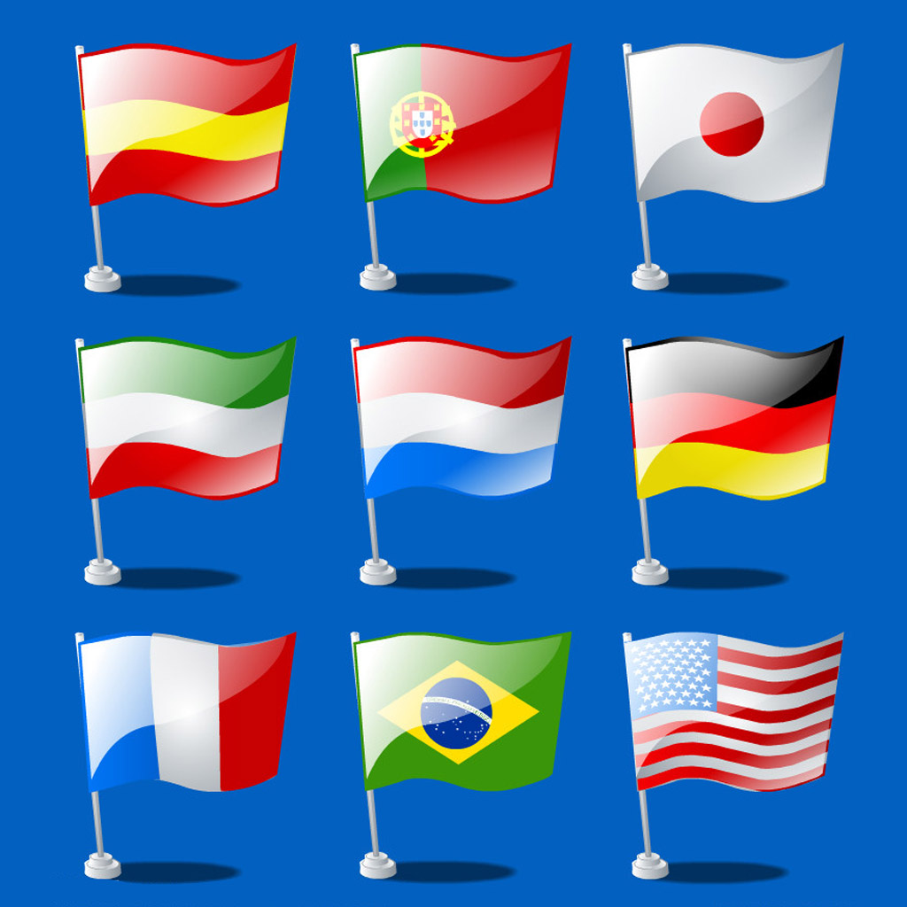 World Flags Matching Free Game: Flags, Fruits and Geography Learning Game for Kids