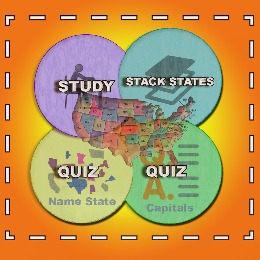 States and Capitals Pro - Best study aid for all ages.