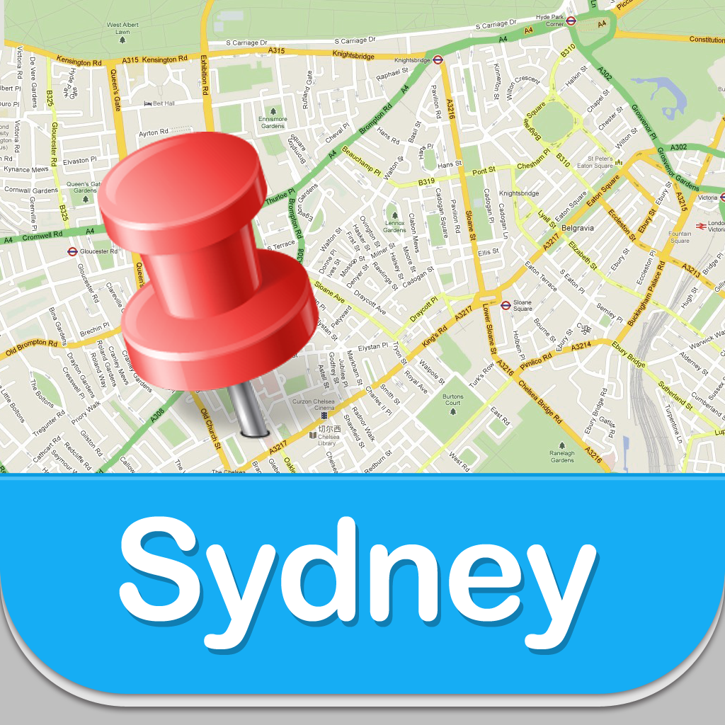 Sydney Offline Map Guide - Airport, Subway and City Offline Map, Offline GPS icon