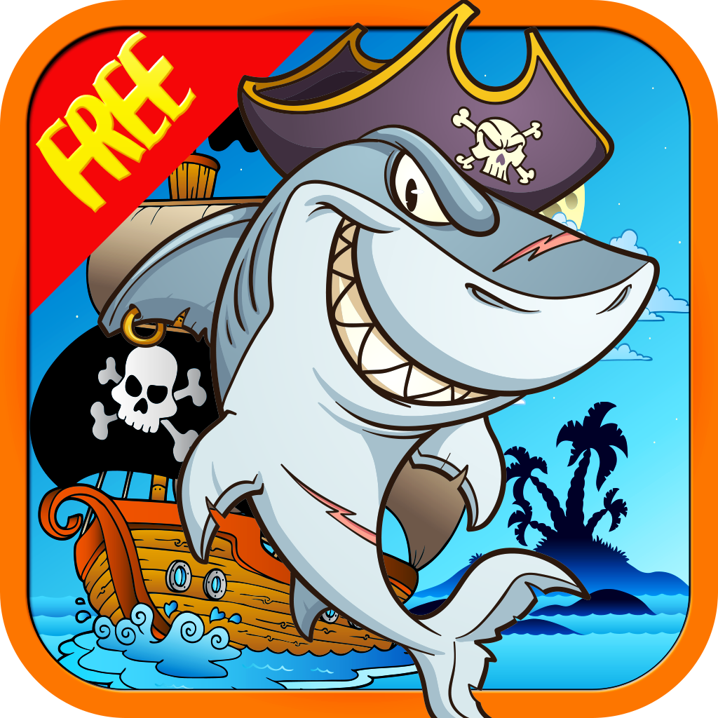 Hungry Shark Attack 2 Free : Under Pirate Cove - The shark adventure game icon