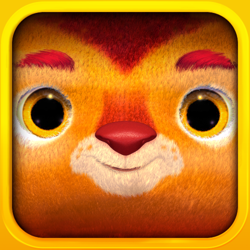Lively Lion: lovable friend icon