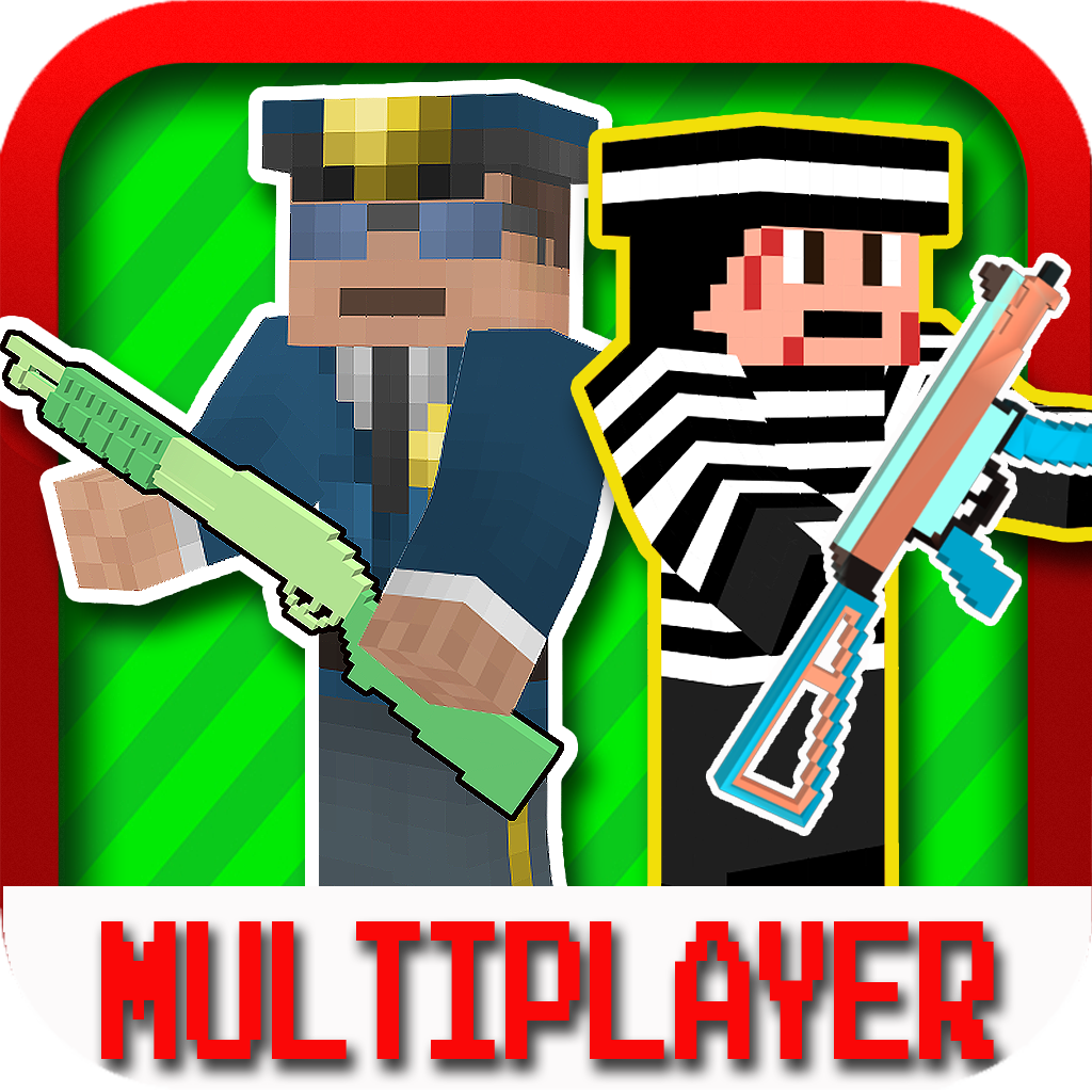 Block Cops N Robbers Multiplayer - Escape from Alcatraz ( Mindcraft Games Series ) icon