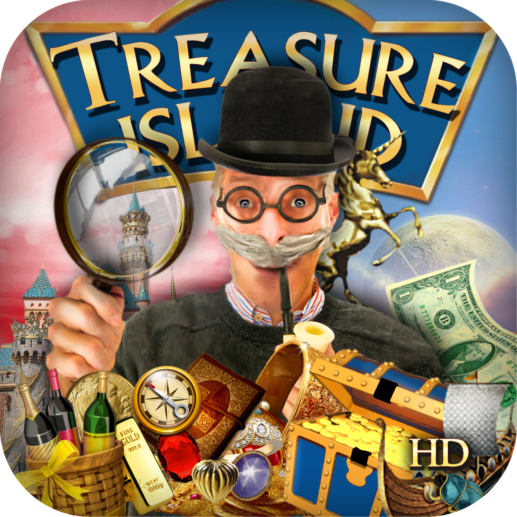 Adventures of Treasure Island HD - hidden objects puzzle game icon