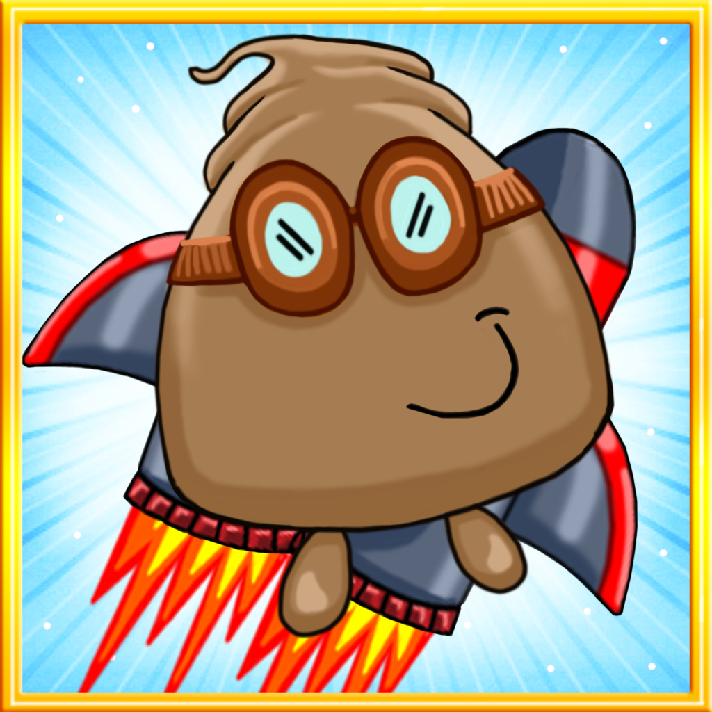 Poo Poo Jetpack - Cute Tap to Dodge Refrex Game - Kid Friendly icon