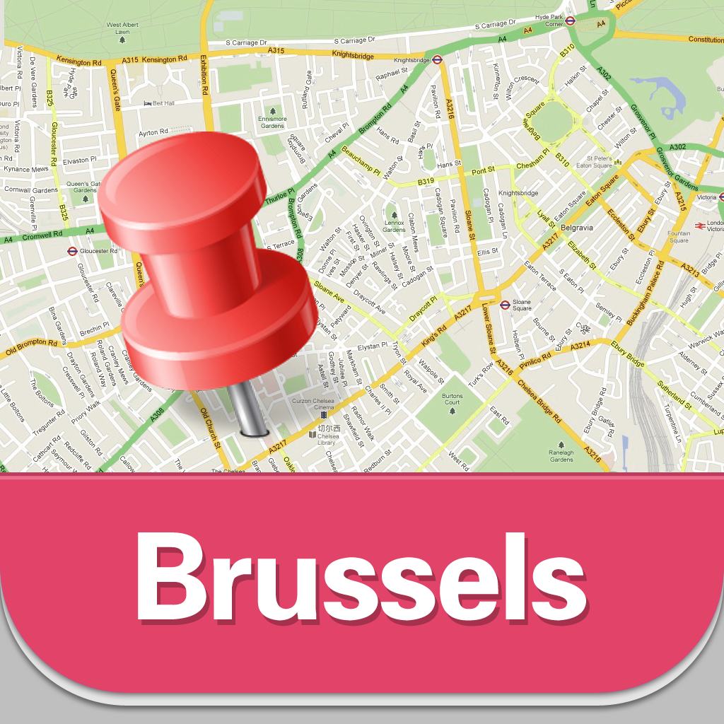 Brussels Offline Map Guide - Airport, Subway and City Offline Map icon
