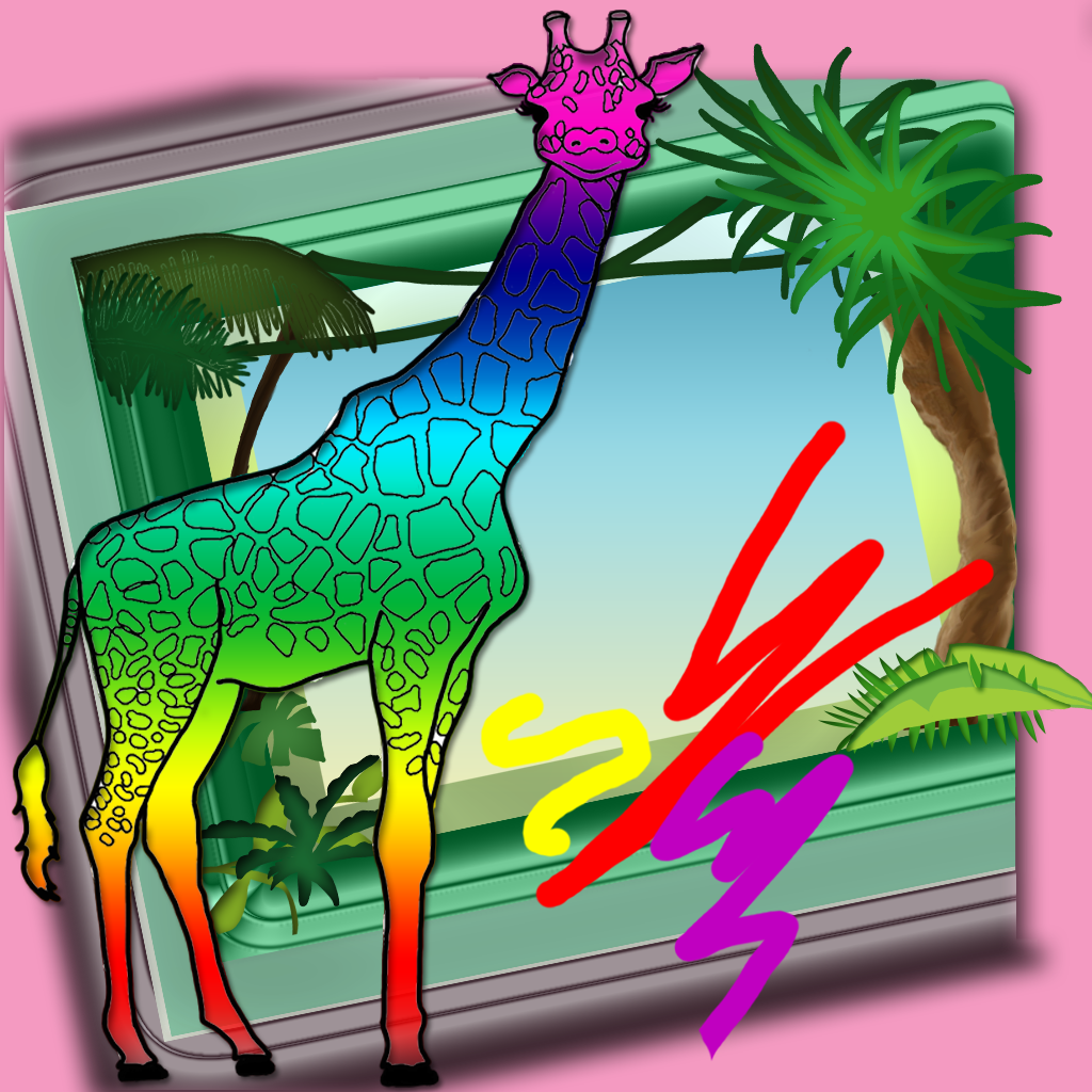 Wild Coloring - Wild Animals Educational Fun Coloring Pages Drawing Game