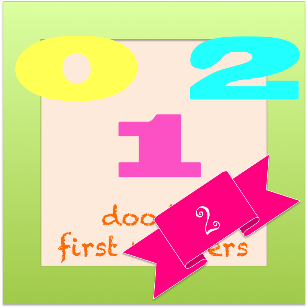 doodle first numbers: 2 icon