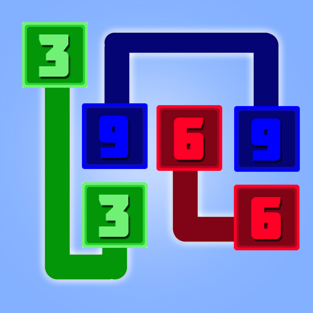 A Addictive number Flow free puzzle game:Match your numbers icon