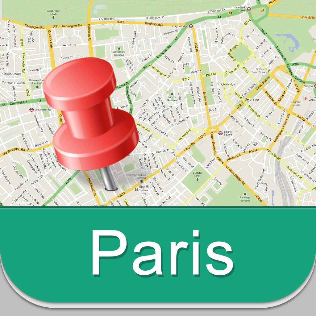 Paris Offline Map Guide - Airport, Subway and City Offline Map, Offline GPS icon