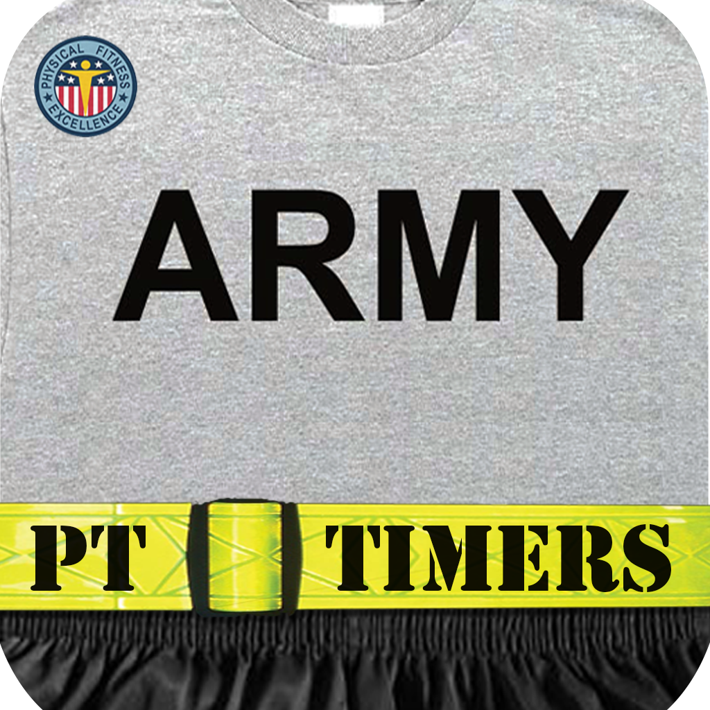 Army PT Timers - PT Test, APFT, PRT and Physical Readiness Training Timers Based on Timers Pro which is used by Crossfit icon