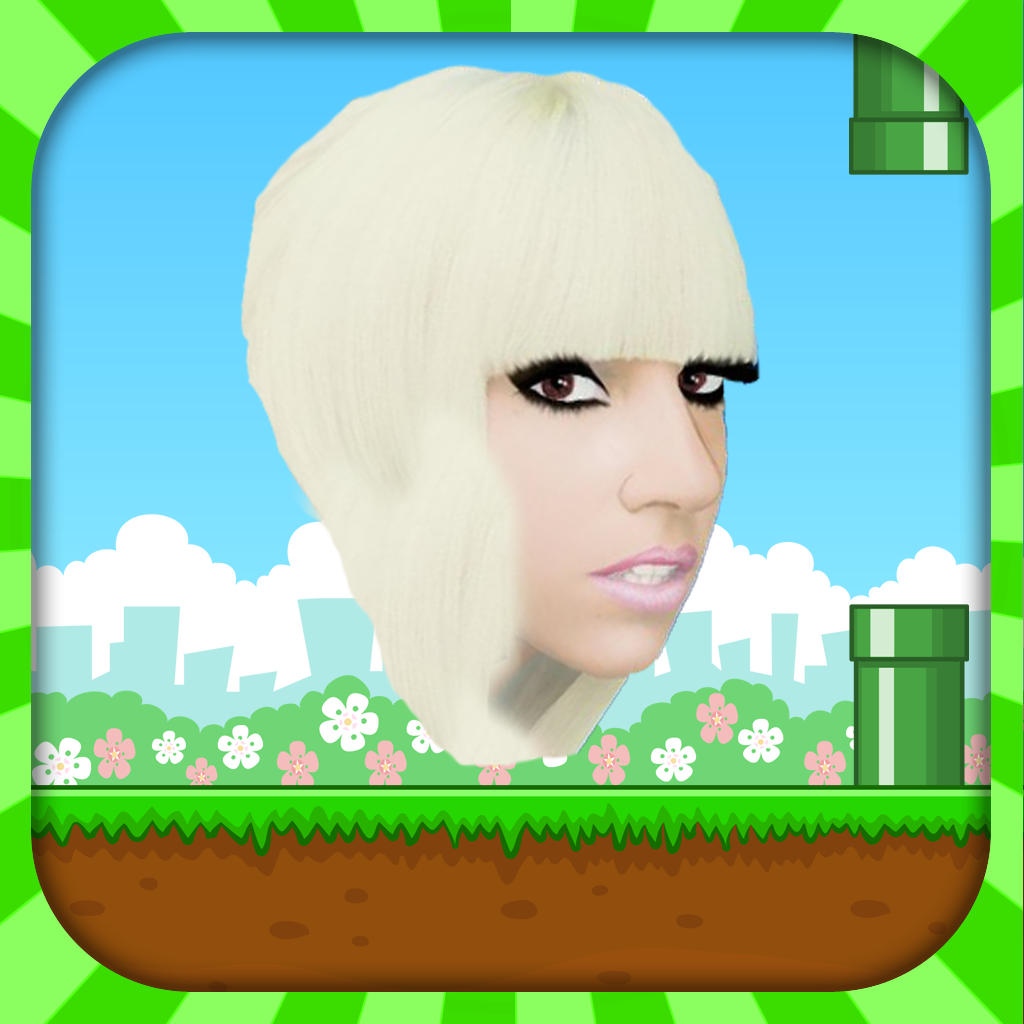 Flying Lady Gaga Version - Best celeb-s flappy style adventure for teens icon